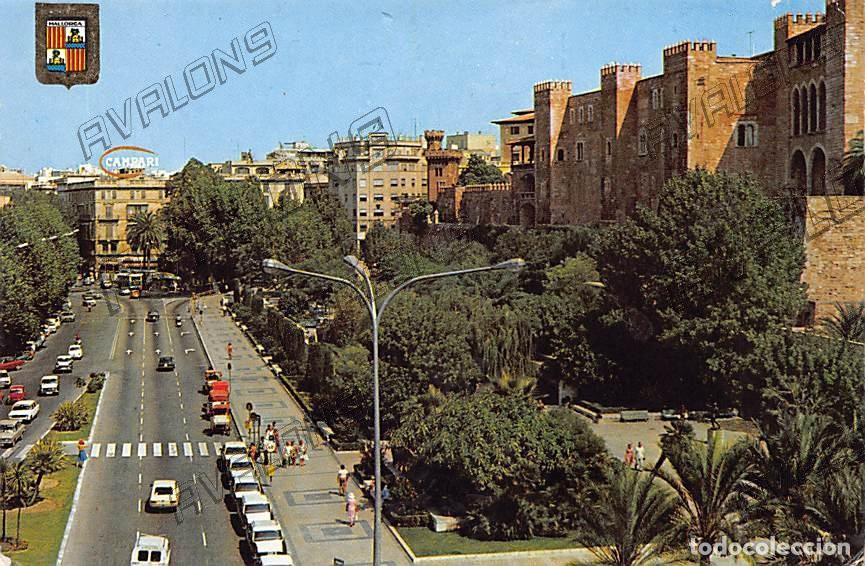 Postales: Plaza de la Reina (Palma de Mallorca) - Circulada con sello - 1962