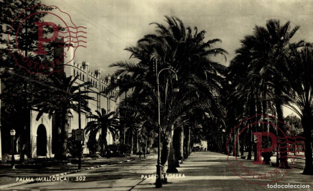 Postales: PALMA DE MALLORCA. Paseo Sagrera. MALLORCA. ISLAS BALEARES. ESPA&Ntilde;A ESPAGNE SPAIN.
