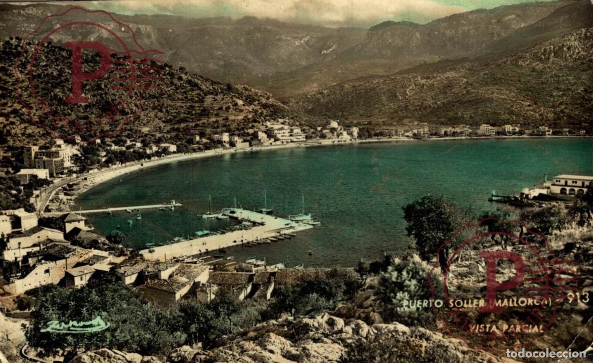 Postales: MALLORCA. Puerto Soller, Vista Parcial. MALLORCA. ISLAS BALEARES. ESPA&Ntilde;A ESPAGNE SPAIN.