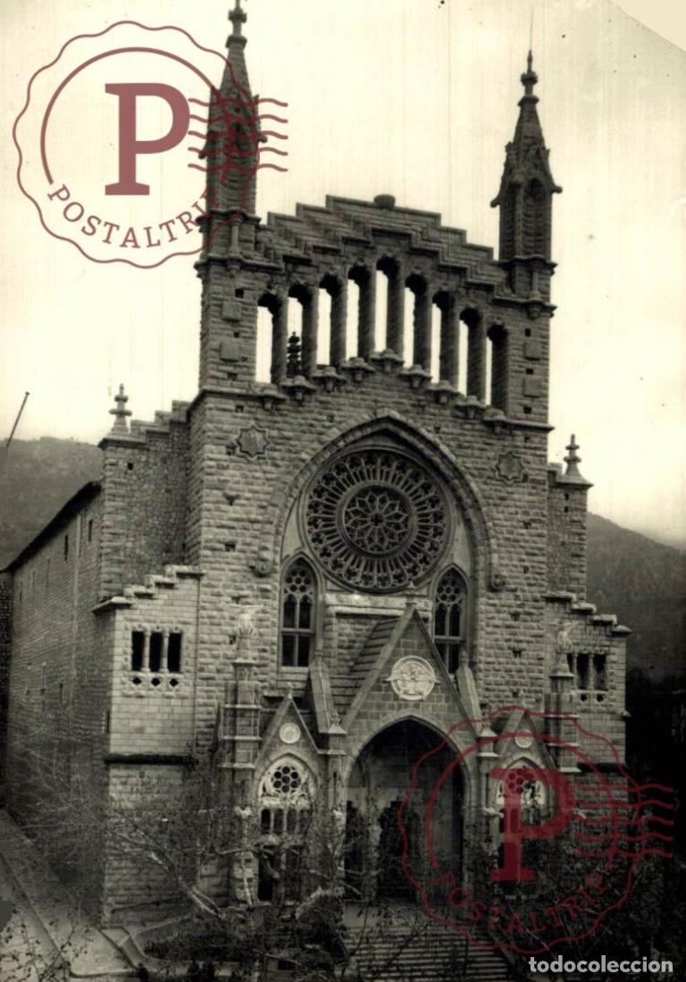 Postales: SOLLER. Fachada De La Iglesia Parroquial. ESPA&Ntilde;A ESPAGNE SPAIN