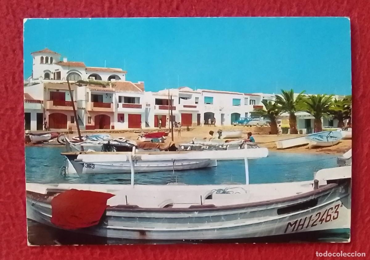 Postales: ANTIGUA POSTAL POST CARD BALEARIC ISLANDS MENORCA NA MACARET VISTA PARCIAL, LUCIA MORA N&ordm; 193 BARCAS