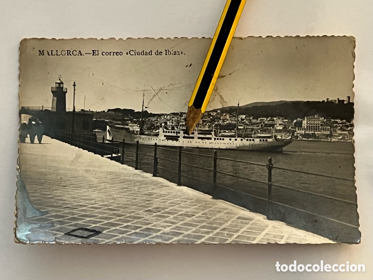 Postales: MALLORCA. Postal El Correo. Ciudad de Ibiza. Sin datos editor (a.1950) circulada
