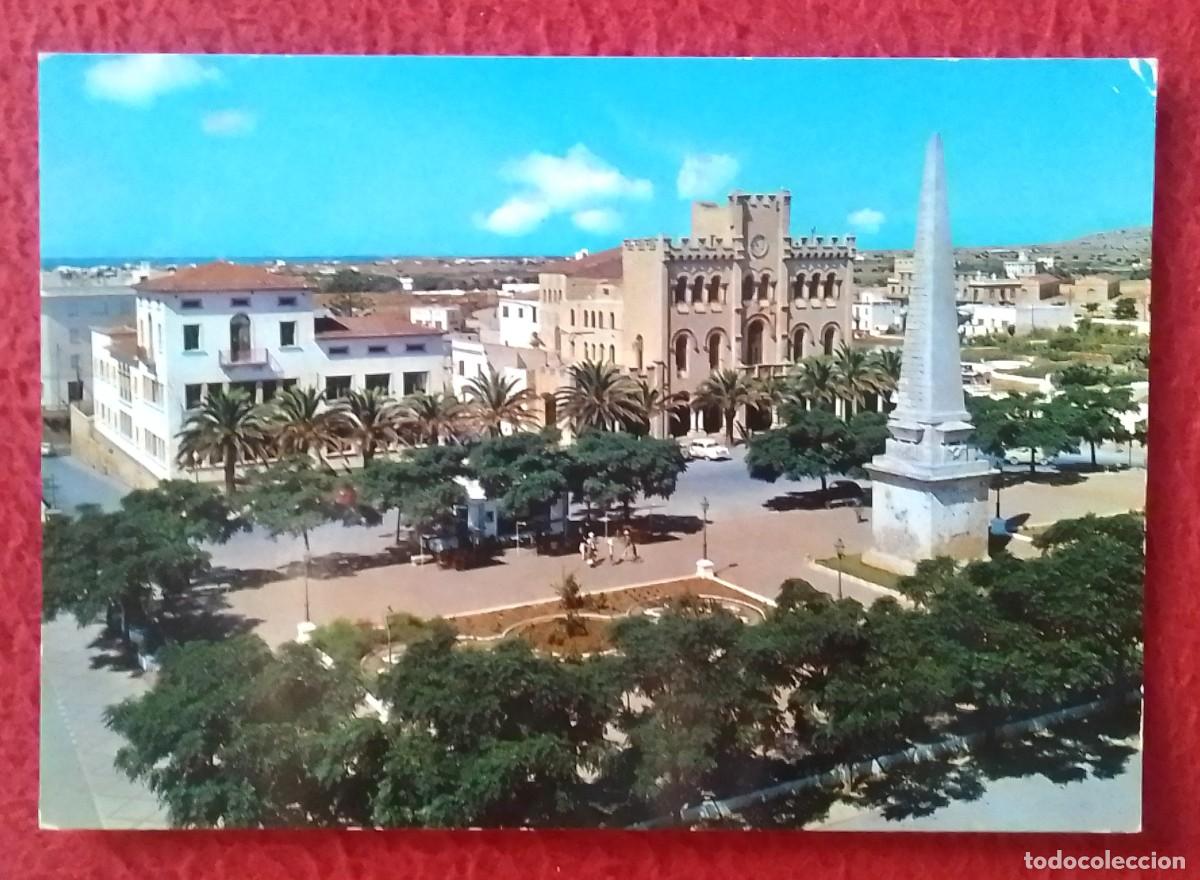 Postales: ANTIGUA POSTAL POST CARD BALEARIC ISLANDS MENORCA CIUDADELA PLAZA DEL GENERAL&Iacute;SIMO..PLACE..SPANIEN..
