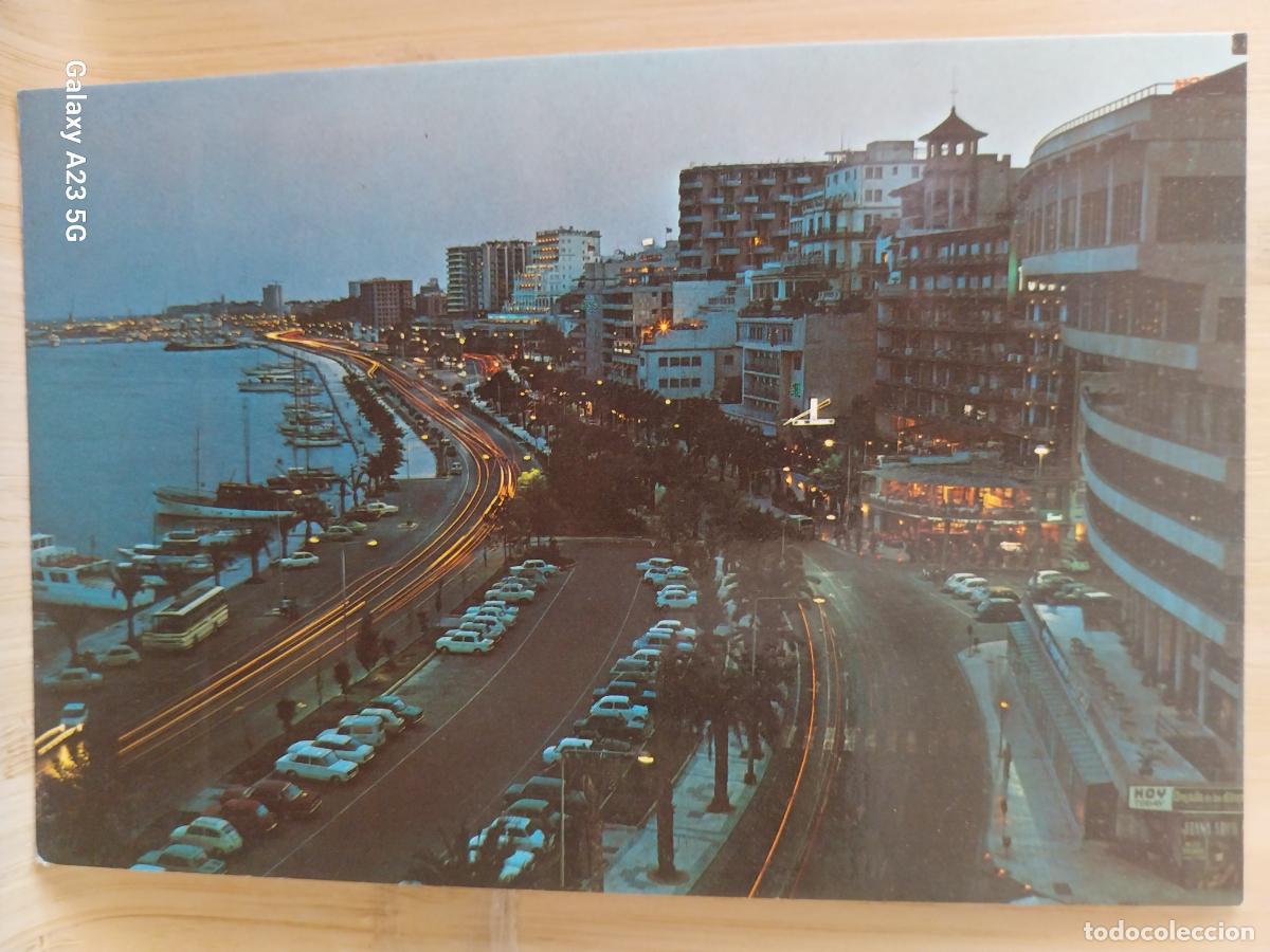 Postales: PASEO MARITIMO PALMA MALLORCA ED BOHIGAS 45 SC ORIGINAL ATARDECER COCHES CL&Aacute;SICOS