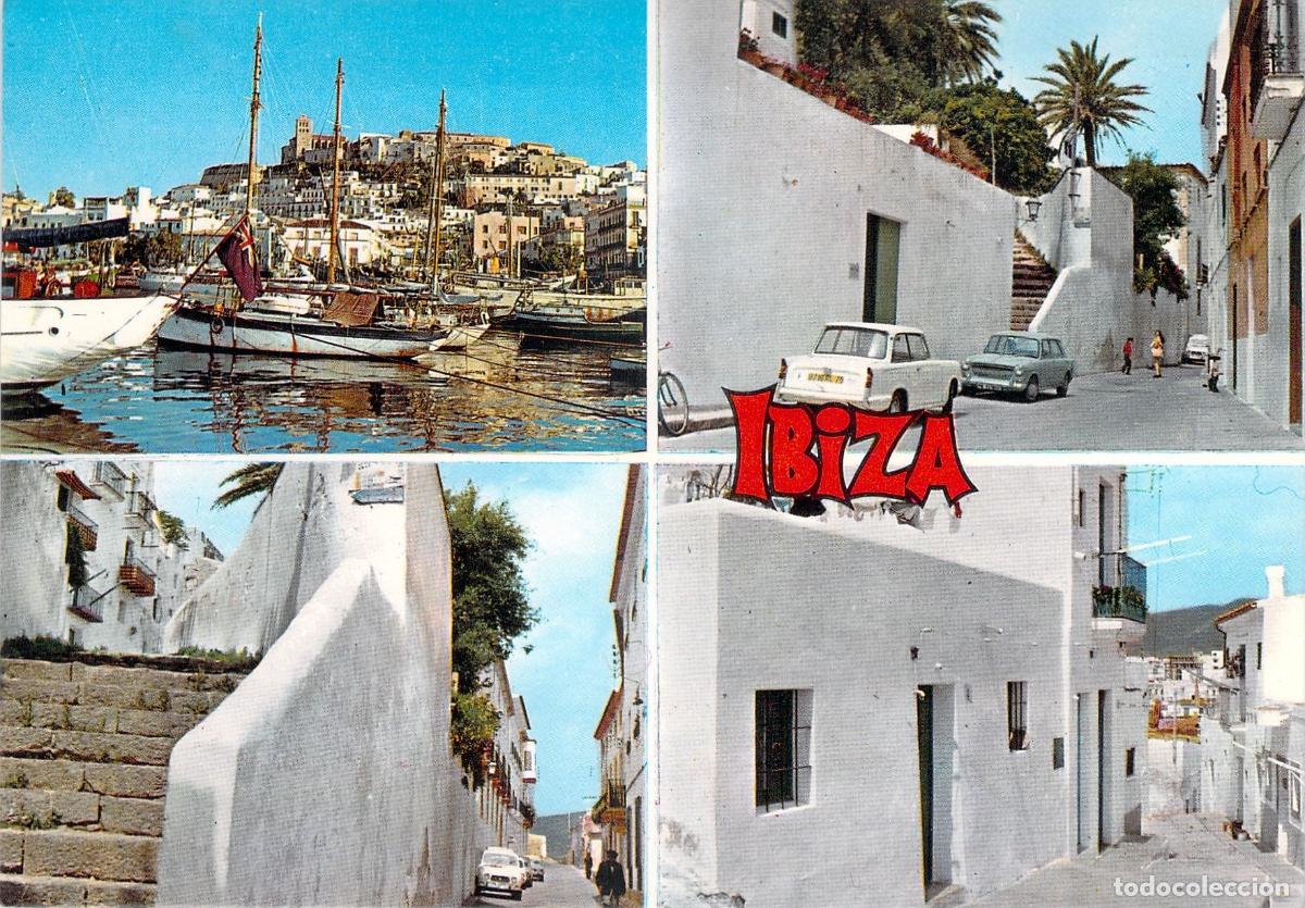 Postales: Postal de Ibiza, vistas del Barrio Antiguo y puerto