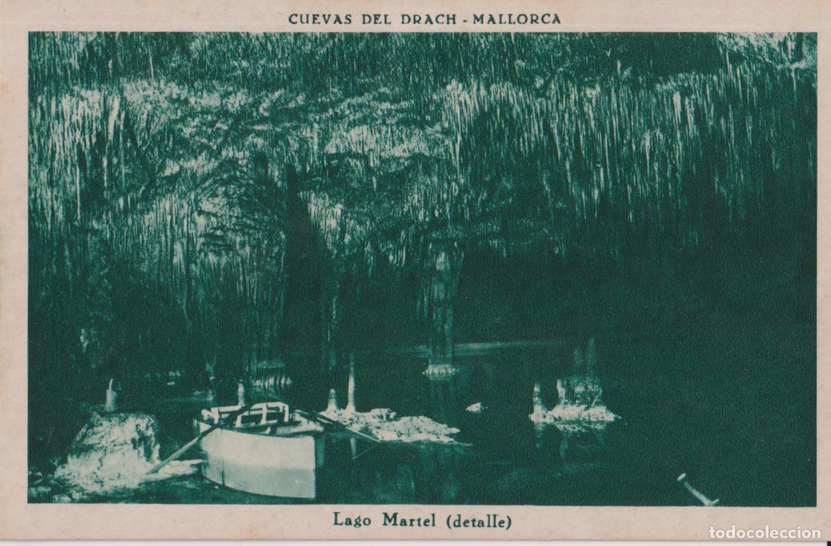Postales: MALLORCA, CUEVAS DEL DRACH, LAGO MARTEL (DETALLE) - CLIS&Eacute; SERVERA - S/C