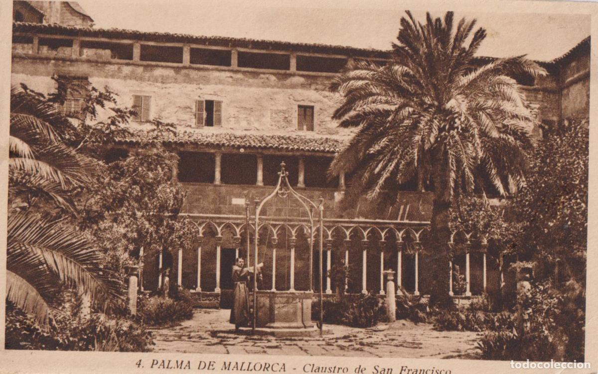 Postales: PALMA DE MALLORCA, CLAUSTRO DE SAN FRANCISCO - HUECOGRABADO MUMBRU N&ordm;4 - S/C