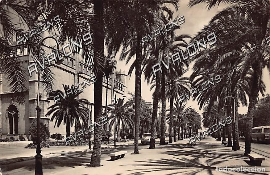 Postales: Paseo Sagrera y Lolnja (Palma de Mallorca) - Circulada con sello - 1957