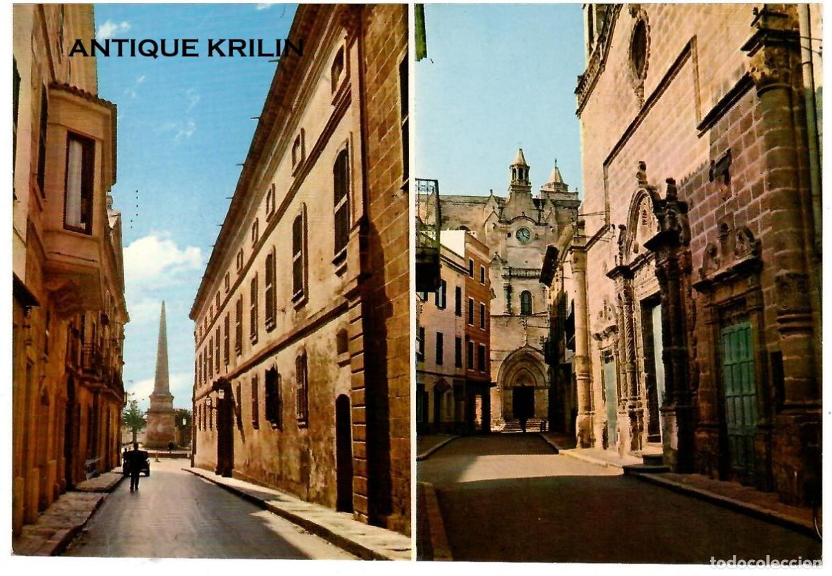 Postales: MENORCA N&ordm; 23 CIUDADELA / CALLE MAYOR DEL BORNE Y CALLE ROSARIO / EDI. HERNANDO / SIN FRANQUEAR