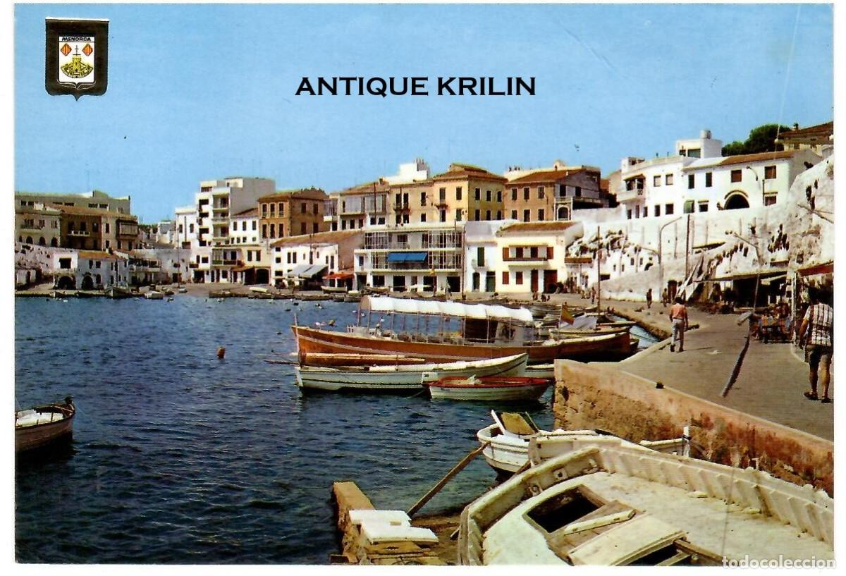 Postales: ISLA DE MENORCA N&ordm; 119 VILLA CARLOS CALASFONS / ESCUDO DE ORO / FRANQUEADA