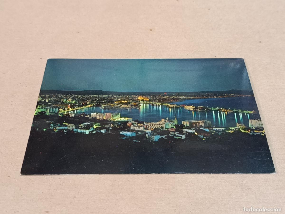 Postales: MALLORCA - POSTAL PALMA - LA BAH&Iacute;A DE NOCHE