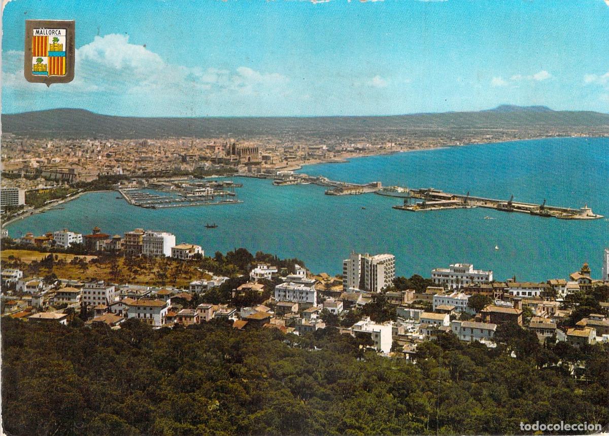 Postales: Postal de Palma de Mallorca desde el Castillo de Bellver