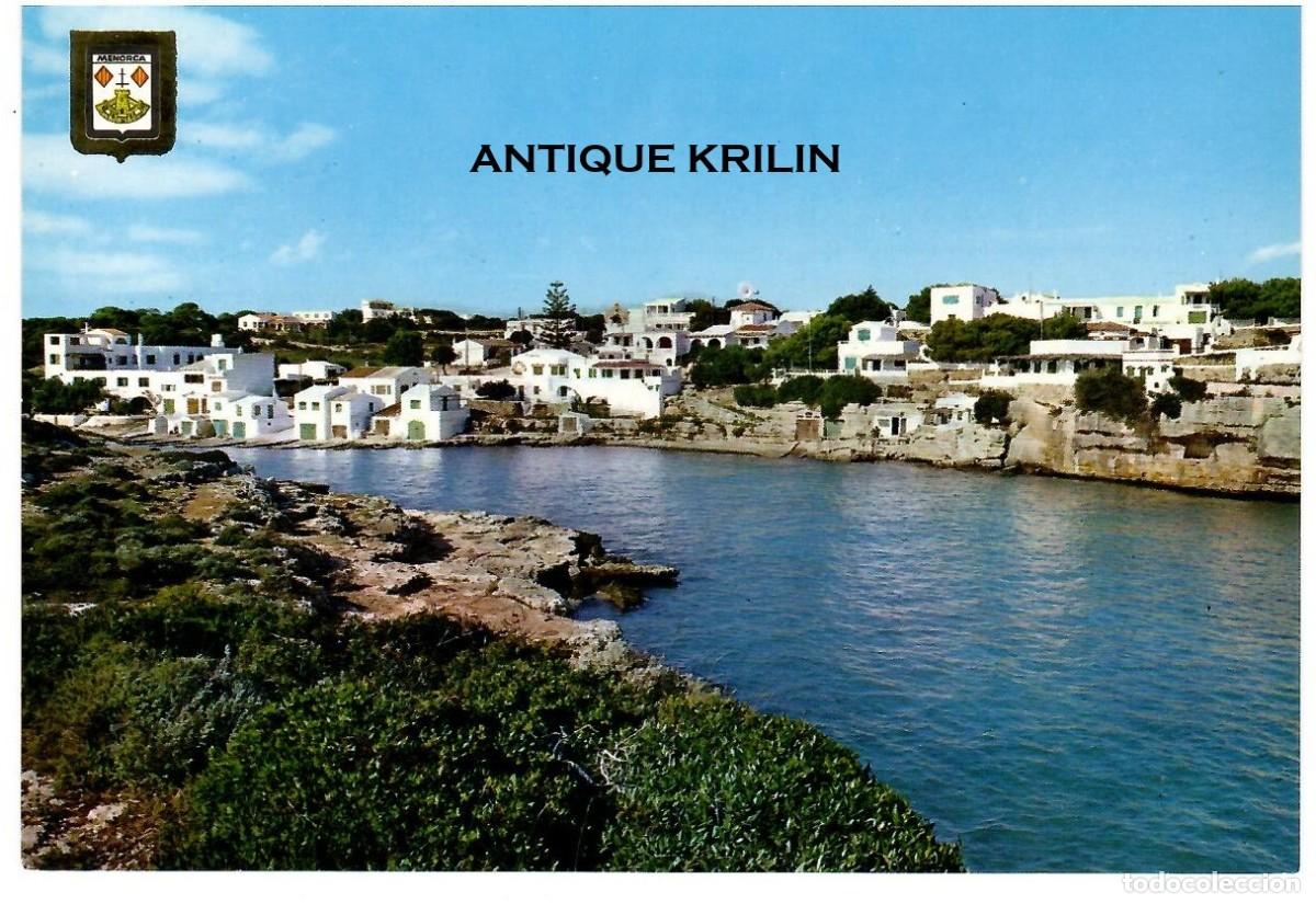 Postales: ISLA DE MENORCA N&ordm; 13 SAN LUIS / CALA ALCAUFAR / ESCUDO DE ORO / SIN FRANQUEAR