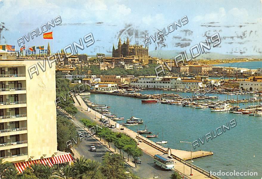 Postales: Paseo Mar&iacute;timo (Palma de Mallorca) - Circulada con sello - 1968