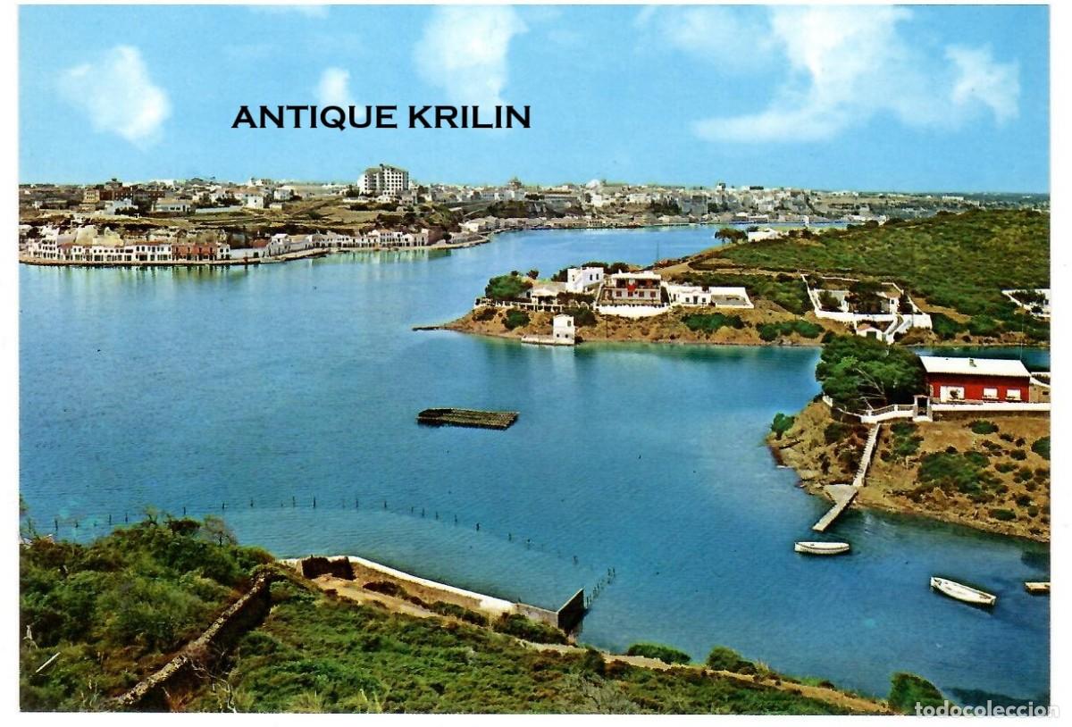Postales: MENORCA / MAHON N&ordm; 102 VISTA PARCIAL DEL PUERTO / EXCL. LUCIA MORA / SIN FRANQUEAR