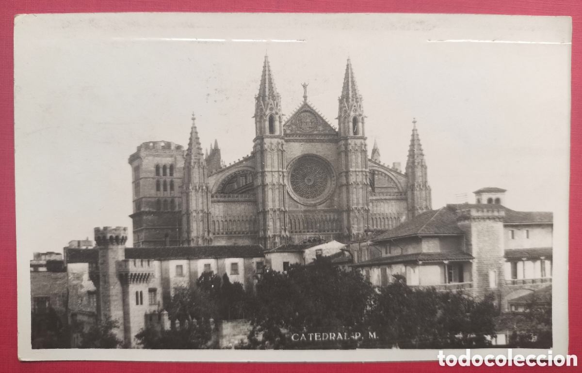 Postales: PALMA CATEDRAL POSTAL FOTOGR&Aacute;FICA BALEARES C. 1940