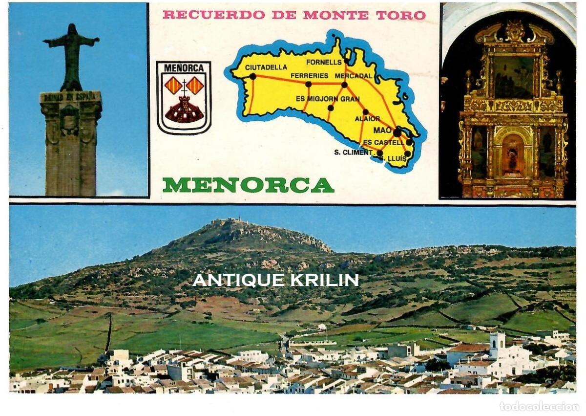 Postales: MENORCA N&ordm; 293 RECUERDO DE MONTE TORO / DISTRI. SEBAS / SIN FRANQUEAR