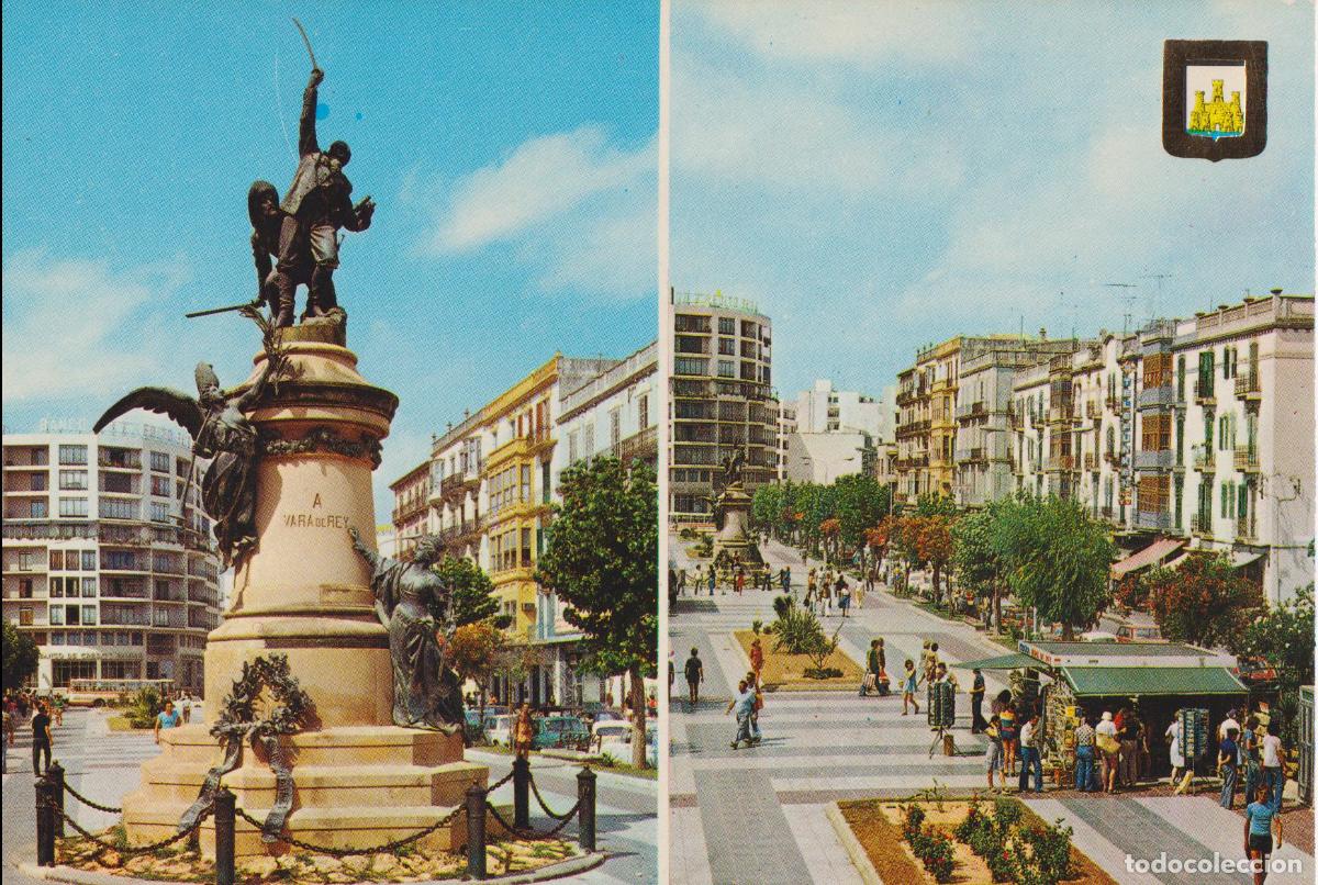 Postales: IBIZA, MONUMENTO A VARA DE REY Y PASEO &ndash; ESCUDO DE ORO N&ordm;372 &ndash; S/C