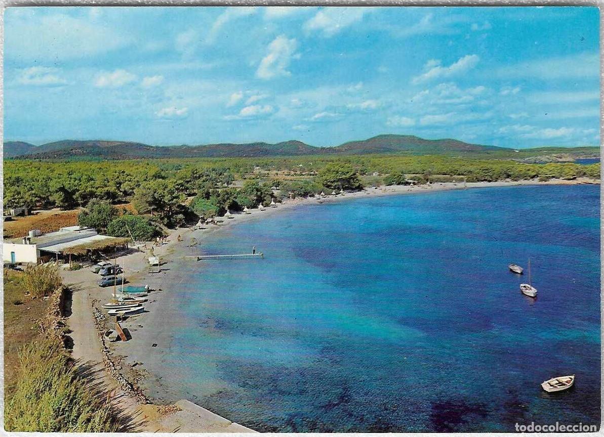 Postales: Santa Eulalia. Playa Es Can&aacute;. Ibiza
