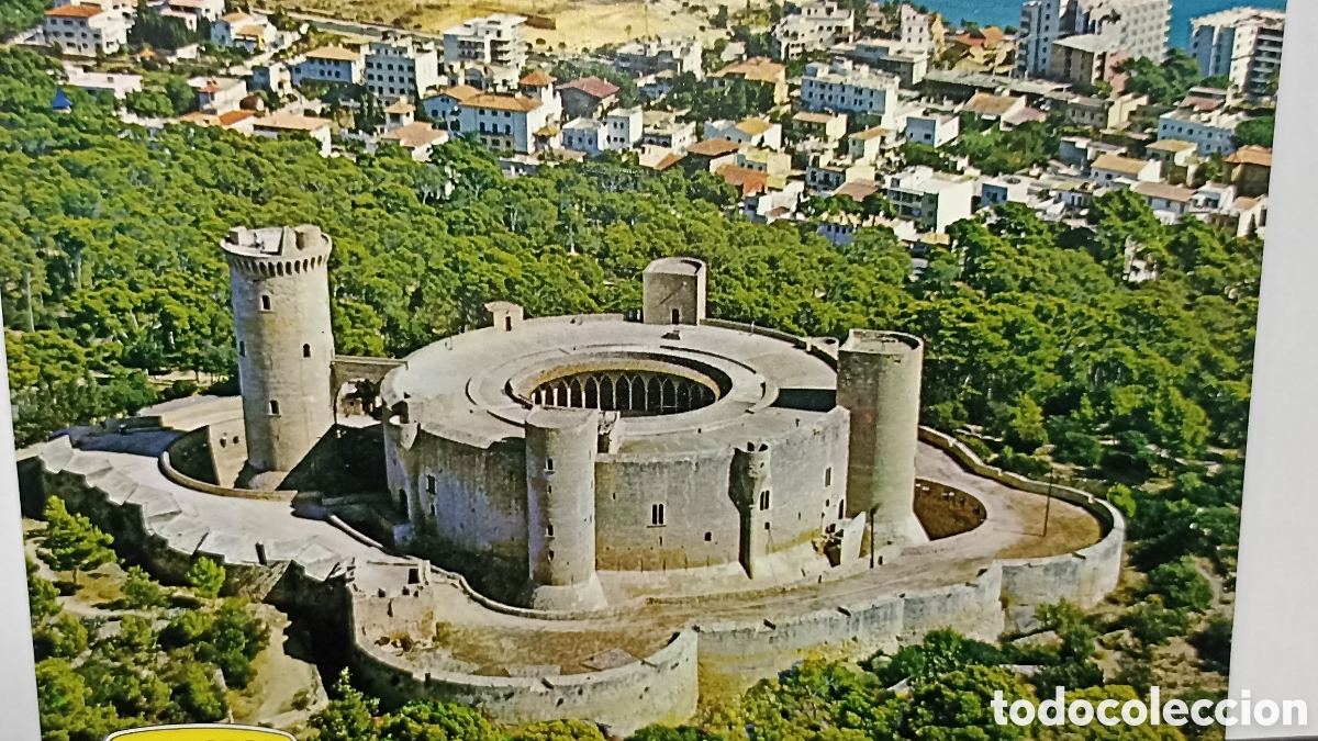 Postales: MINT!! Palma de Mallorca el castillo de Bellver vista a&eacute;rea