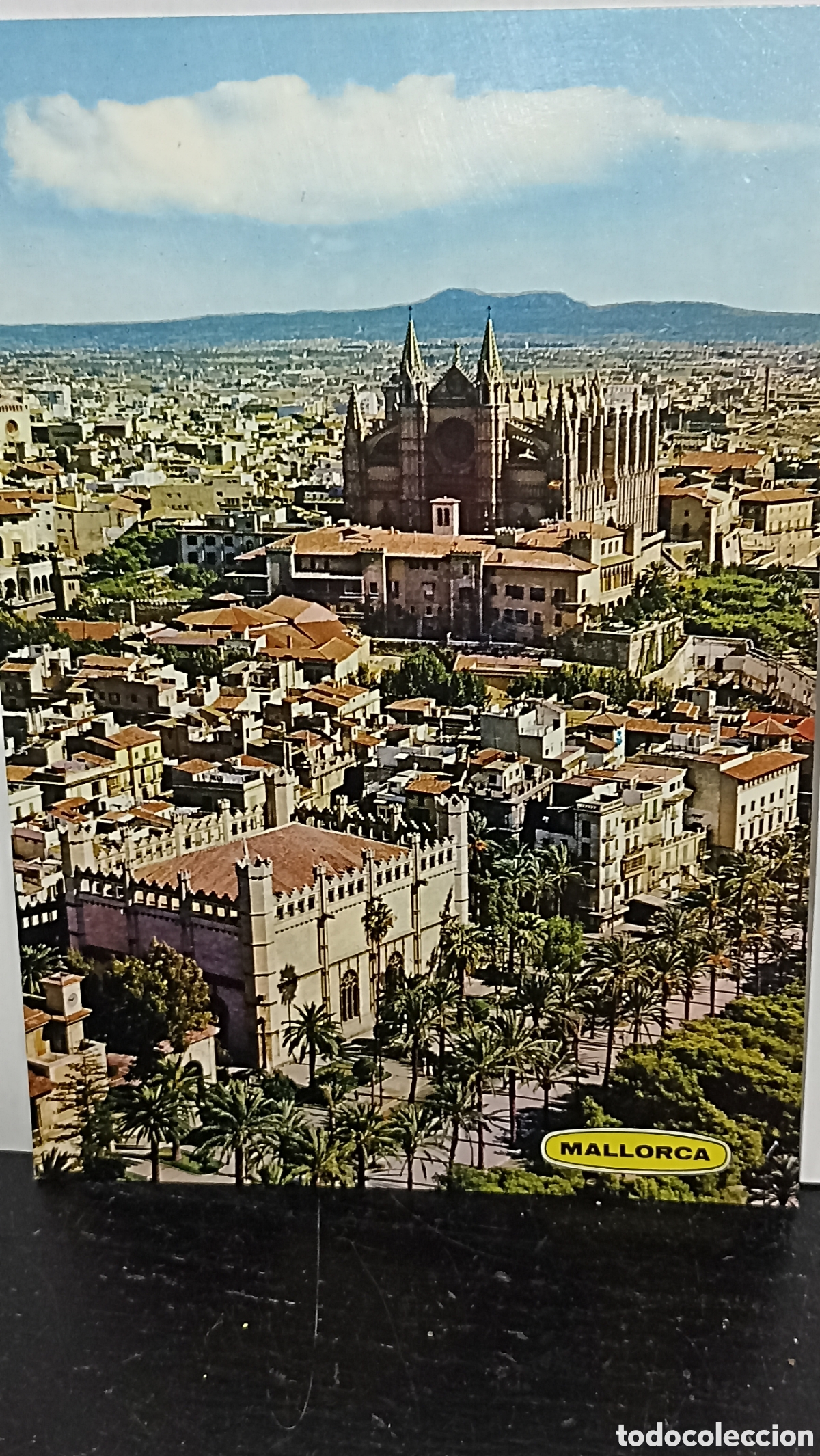 Postales: Palma de Mallorca vista a&eacute;rea la Lonja y catedral