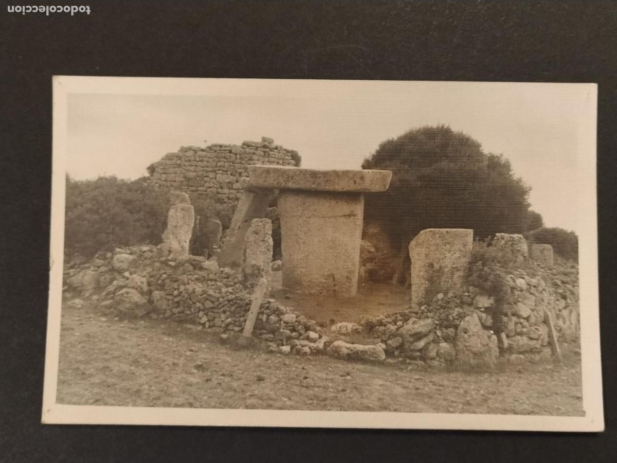 Postales: MAHON - MONUMENTOS MEGALITICOS DE TALATI - FOTOGRAFIA TIPO POSTAL ANTIGUA -(116.659)