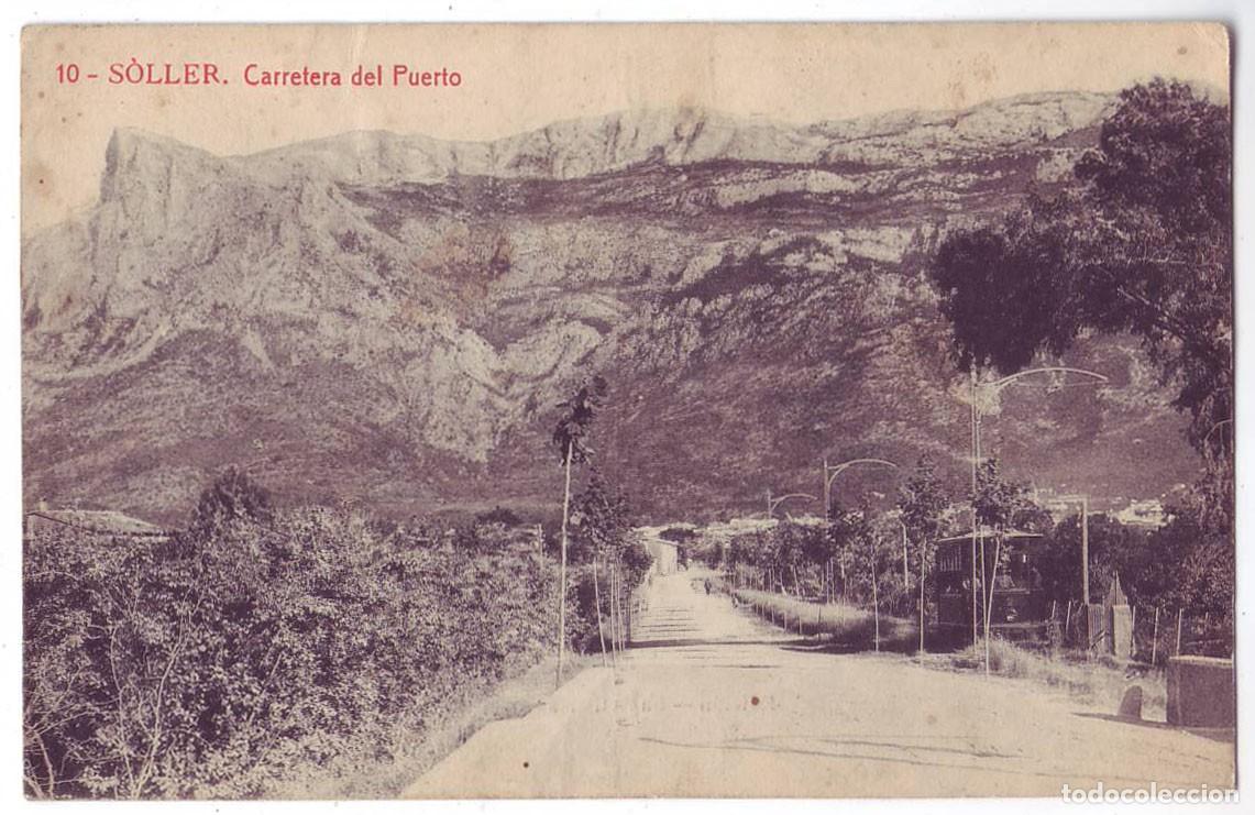 Postales: S&oacute;ller (Mallorca): Carretera del Puerto. Edici&oacute;n La Art&iacute;stica / Thomas. Circulada (A&ntilde;os 10-20)