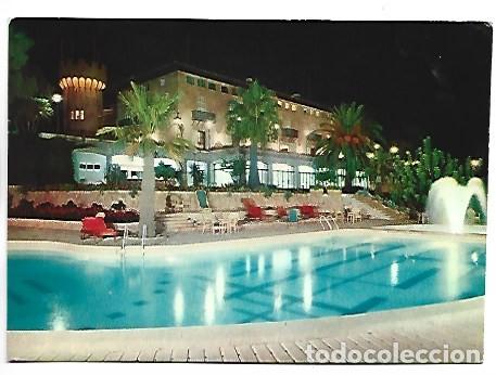 Postales: HOTEL SON VIDA, VISTA NOCTURNA DE LA PISCINA Y HOTEL.- PALMA / MALLORCA