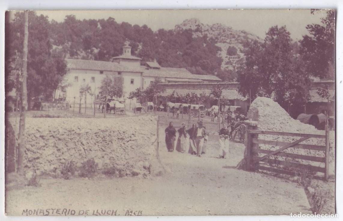 Postcards: Mallorca: Monasterio de Lluch. No consta editor. No circulada (A&ntilde;os 20-30)