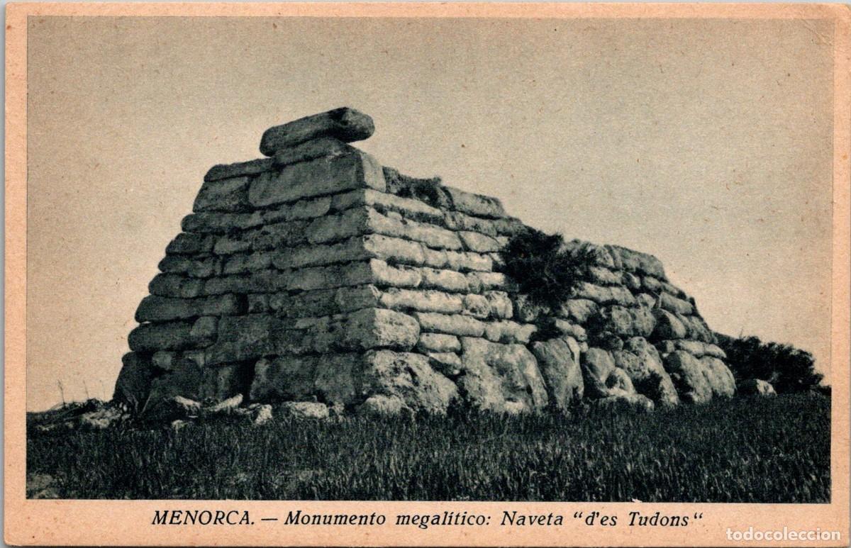 Postales: Menorca - Monumento Megal&iacute;tico - Naveta d'es Tudons - Ed. HR - 140x90mm