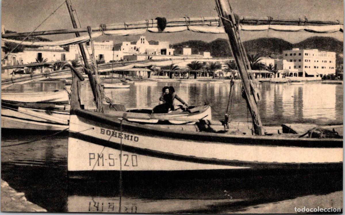Postales: Ibiza - San Antonio Abad - Vista parcial - Vi&ntilde;ets 55 - 139x87mm - Barca Bohemio