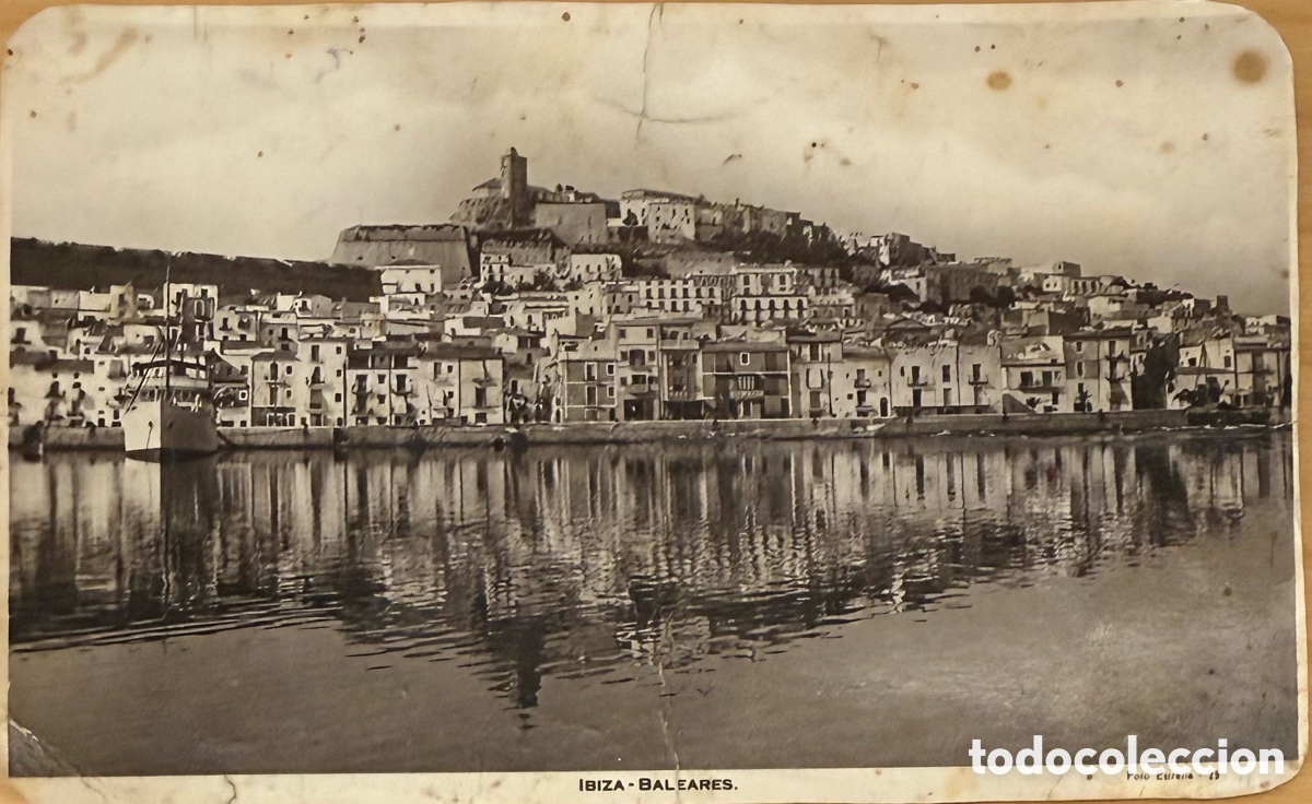 Postales: Ibiza puerto postal de los a&ntilde;os 40