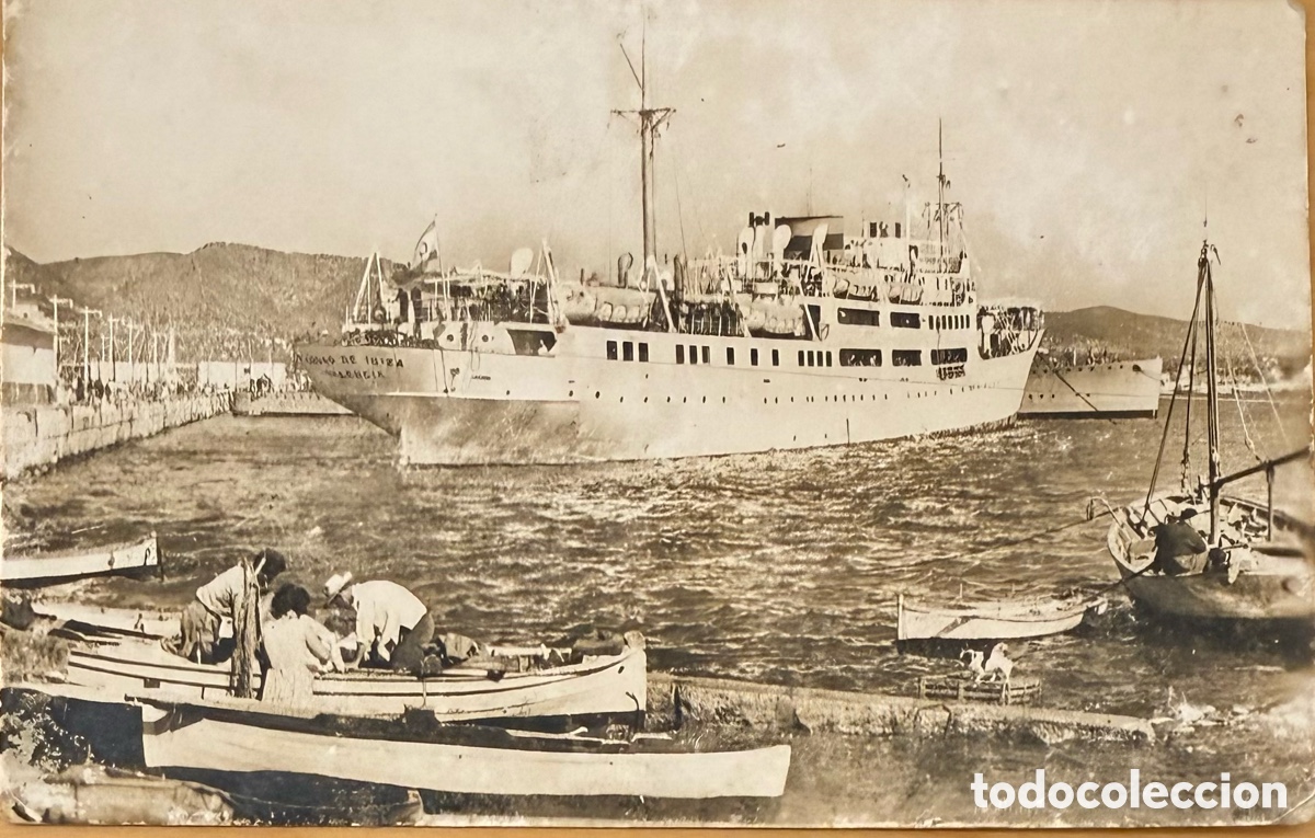 Postales: Ibiza puerto barco Ciudad de Ibiza