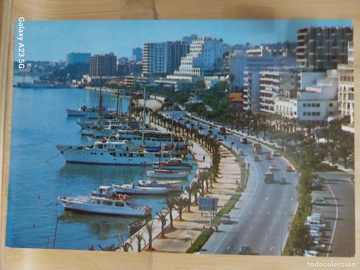Postales: PALMA MALLORCA PASEO MARITIMO ED ZERKOWITZ 1033 SC ORIGINAL ANIMADA BARCOS COCHES CLASICOS