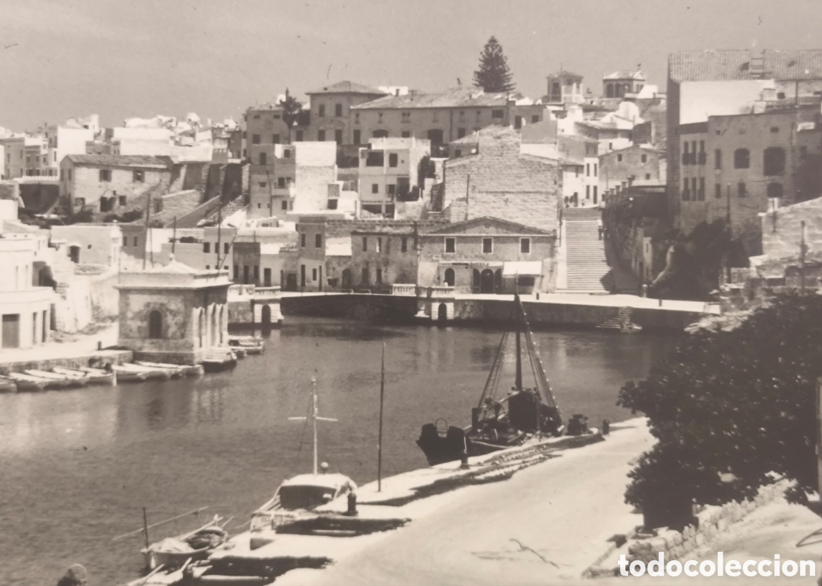 Postales: CIUTADELLA PORT POSTAL FOTOGR&Aacute;FICA MENORCA BALEARS 1959