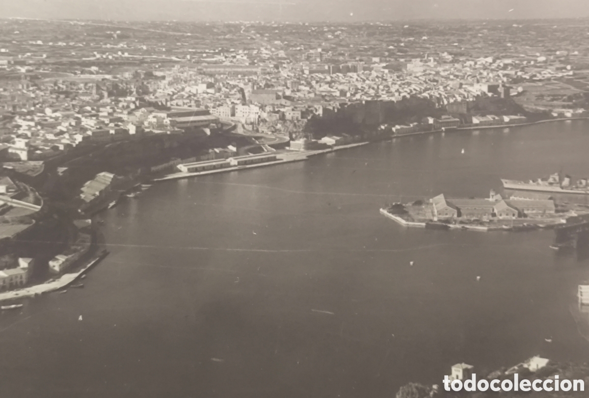 Postales: MA&Oacute; VISTA A&Eacute;REA POSTAL FOTOGR&Aacute;FICA MENORCA BALEARS 1959