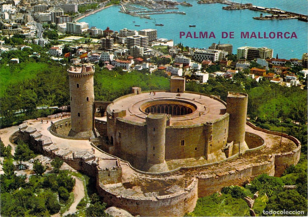 Postales: Postal de Palma de Mallorca con vista panor&aacute;mica del Castillo de Bellver