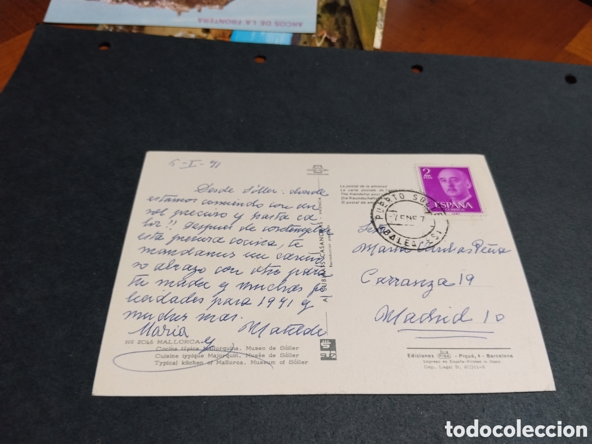 Postales: Postal Museo Soller, Mallorca - Foto 2