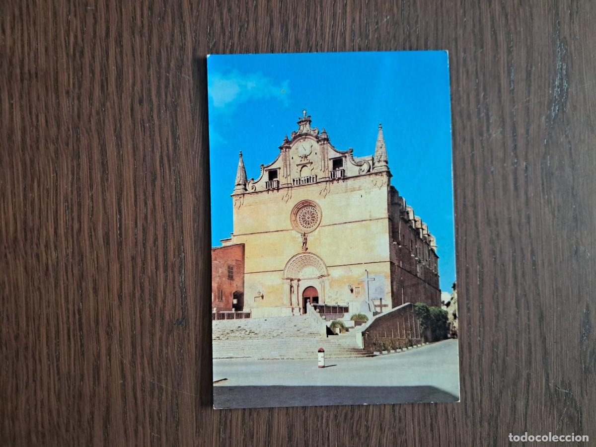 Postales: postal de Espa&ntilde;a, iglesia parroquial de Felanitx, Mallorca n&ordm; 52. a&ntilde;os 70.