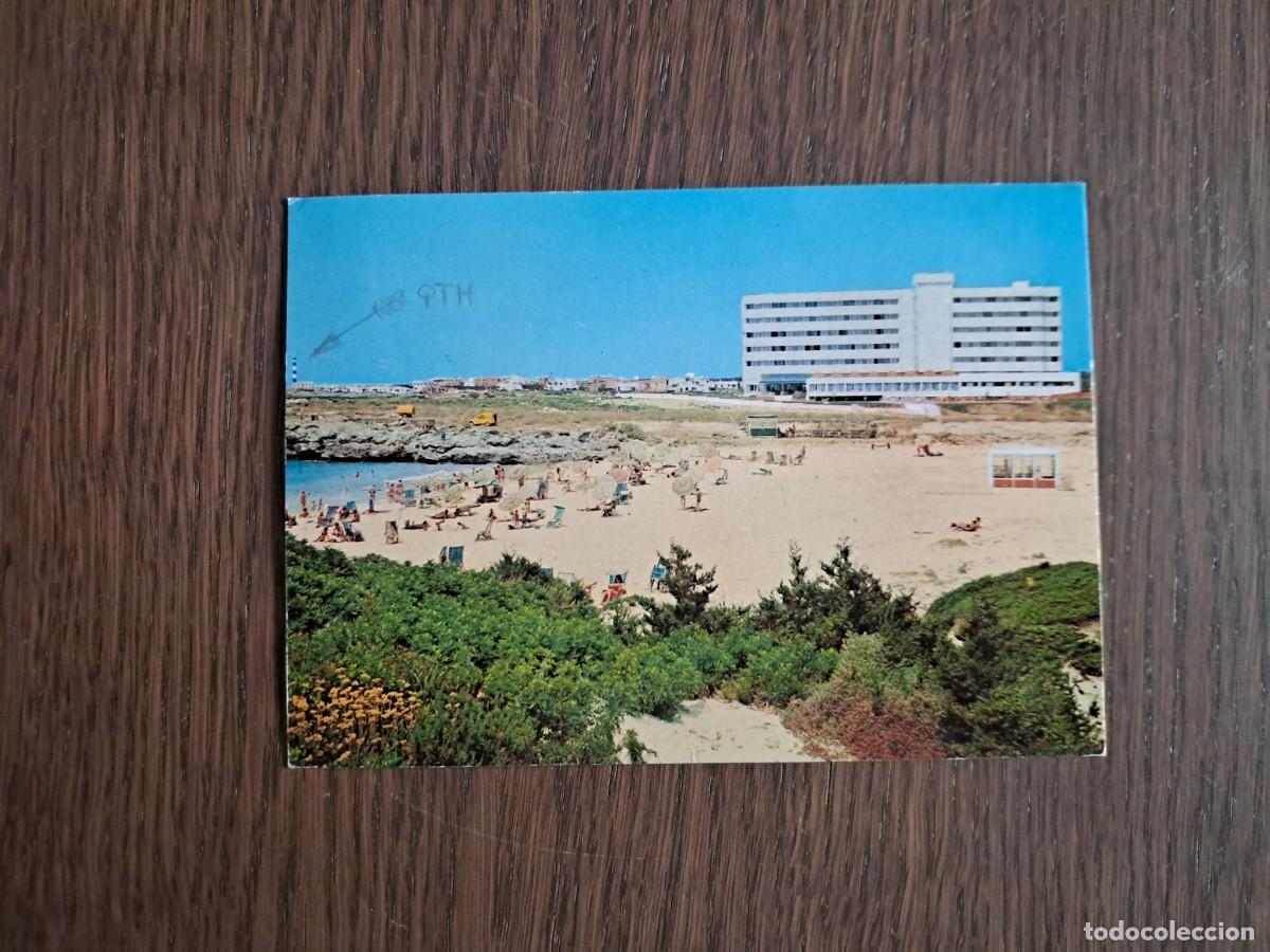 Postales: postal de Espa&ntilde;a, hotel y playa Cala'n Bosch, Ciutadella, Menorca. a&ntilde;o 1974.