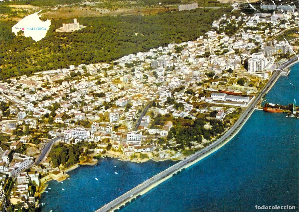 Postales: Postal de Palma de Mallorca, Vista A&eacute;rea del Paseo Mar&iacute;timo