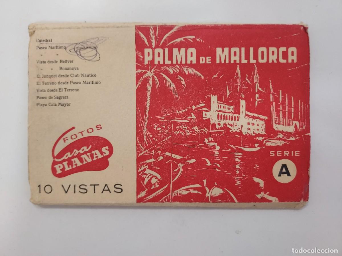 Postales: BLOC POSTALES ACORDEON. PALMA DE MALLORCA 10 VISTAS. FOTOS CASA PLANAS SERIE A. CA. 1940 1950
