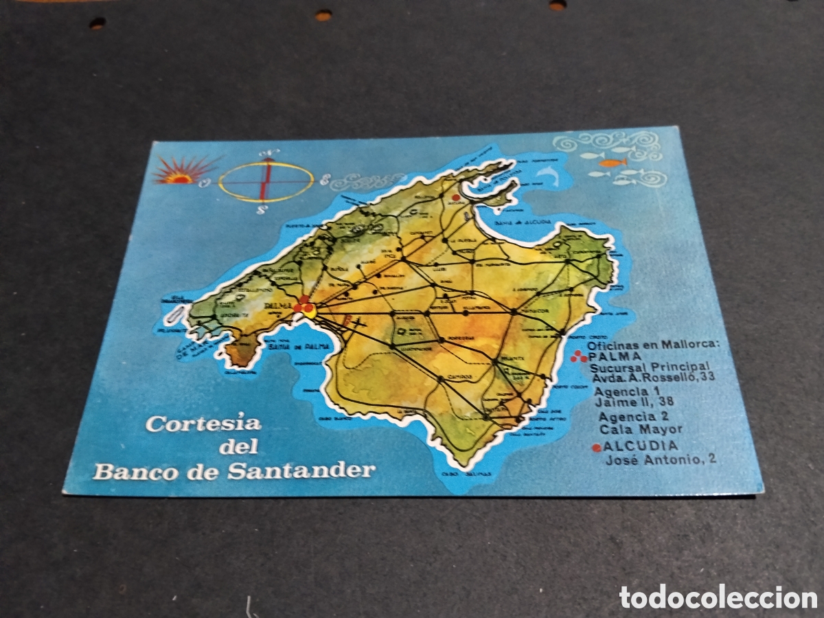 Postales: Postal Palma, cortes&iacute;a del Banco de Santander