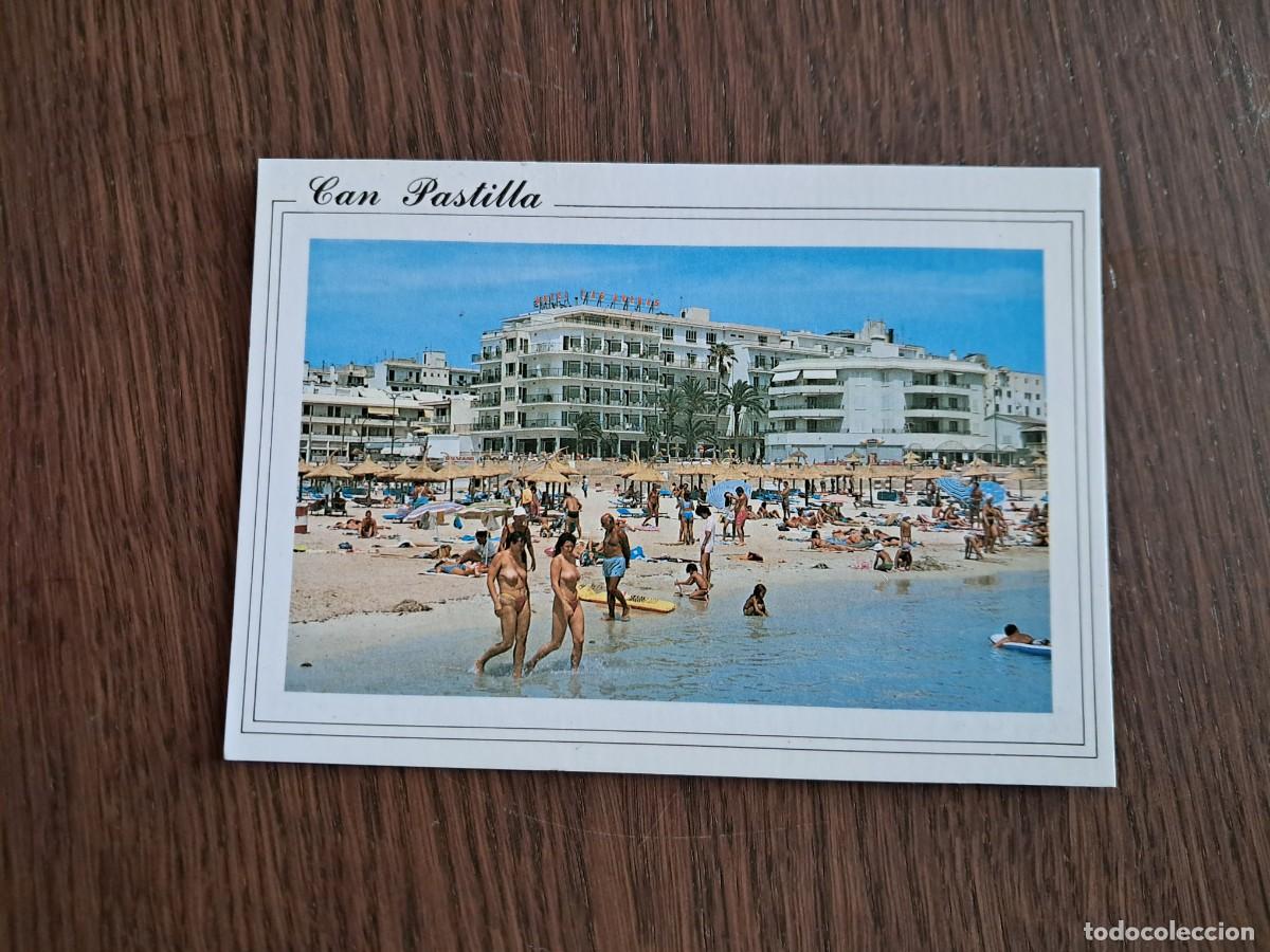 Postales: postal de Espa&ntilde;a, playa Can Pastilla, Mallorca, a&ntilde;o 1989.