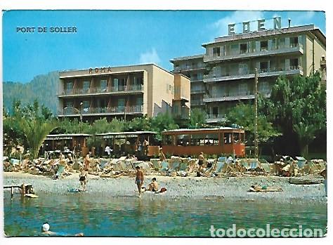 Postales: ( HOTELES ROMA Y EDEN ).- PORT DE SOLLER.- MALLORCA