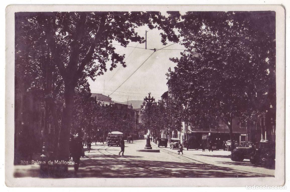 Postales: Palma de Mallorca: Plaza de Weyler. No consta editor. Circulada (A&ntilde;os 30)