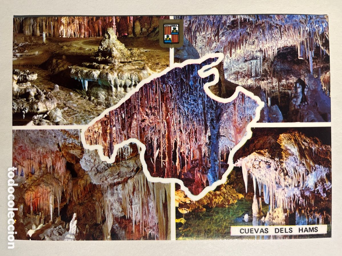Postales: POSTAL. Mallorca. Cuevas dels Hams. Porto Cristo.
