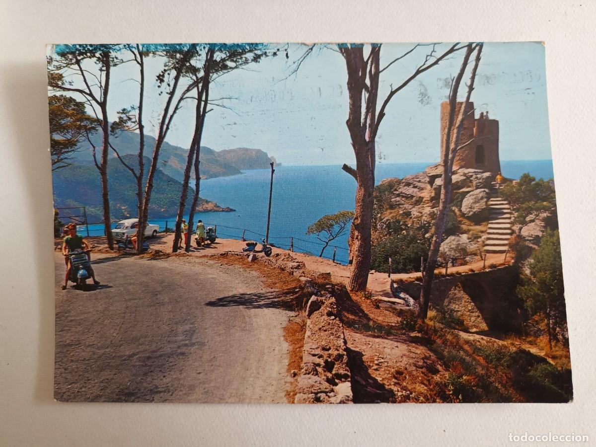 Postales: MALLORCA. ESTELLENCHS. MIRADOR DE &rdquo;SES ANIMES&rdquo; (1971) - FRANQUEO - MOTOS