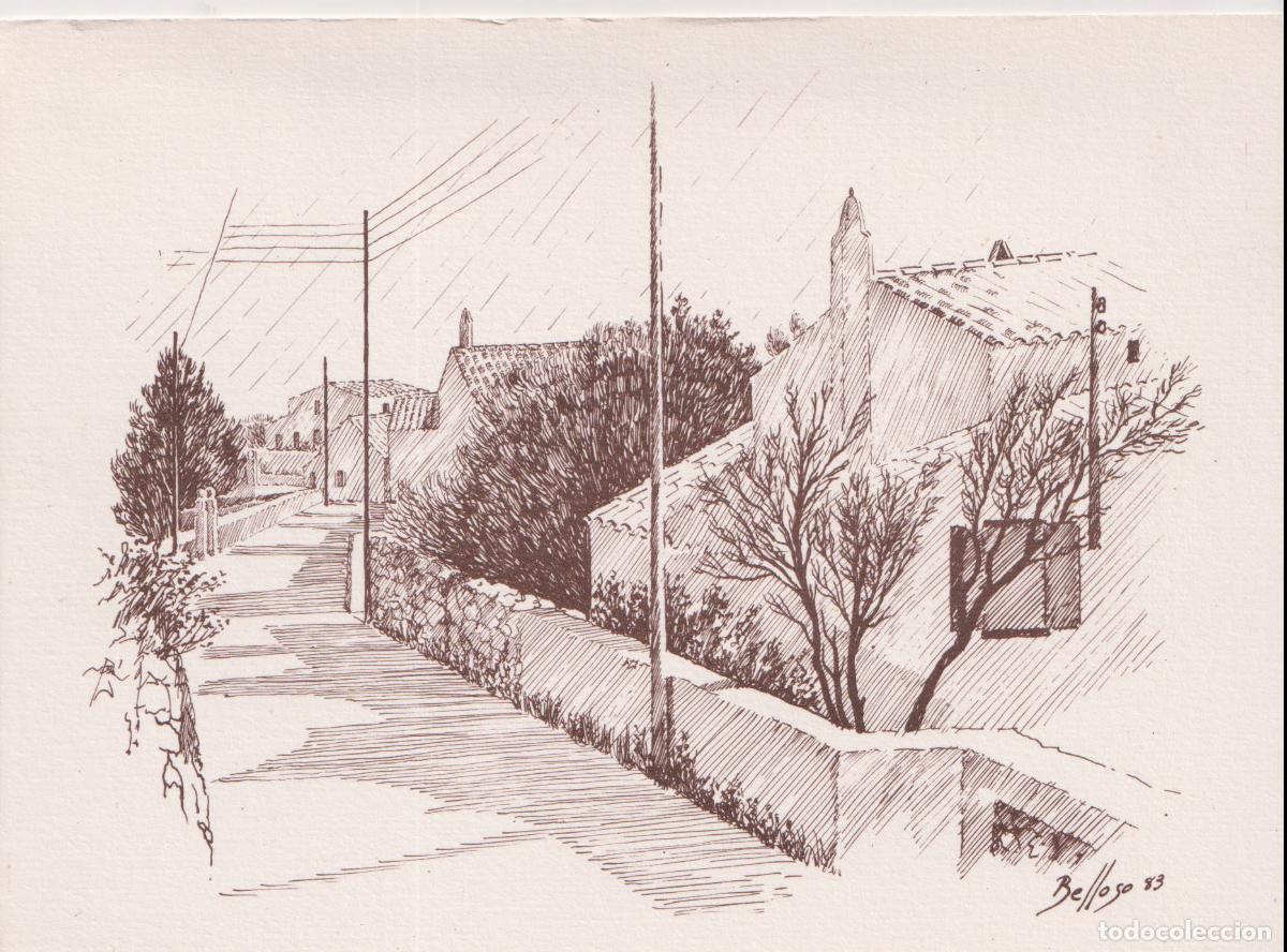 Postales: POSTAL PLUMILLA &ndash; MENORCA, CALLE DE TORRET &ndash; AUTOR: ALBERTO BELLOSO &ndash; S/C &ndash; (12X16)