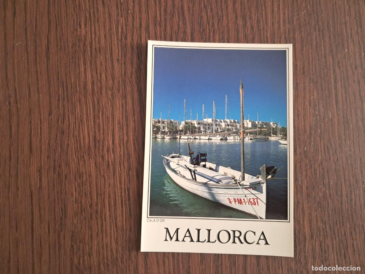 Postales: postal de Espa&ntilde;a, llaut en puerto deportivo de Cala D'Or, Mallorca, a&ntilde;o 1989.